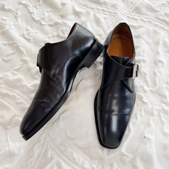 Magnanni Marco Monk Strap Shoes Size 7 $435 - Picture 6 of 11